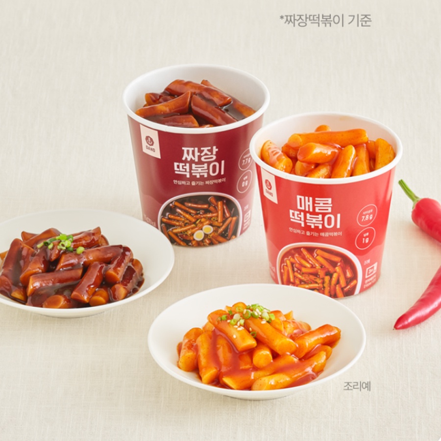 Dano Tteokbokki Spicy / Zhajiang Flavors 5 packs Low Fat and No Sugar