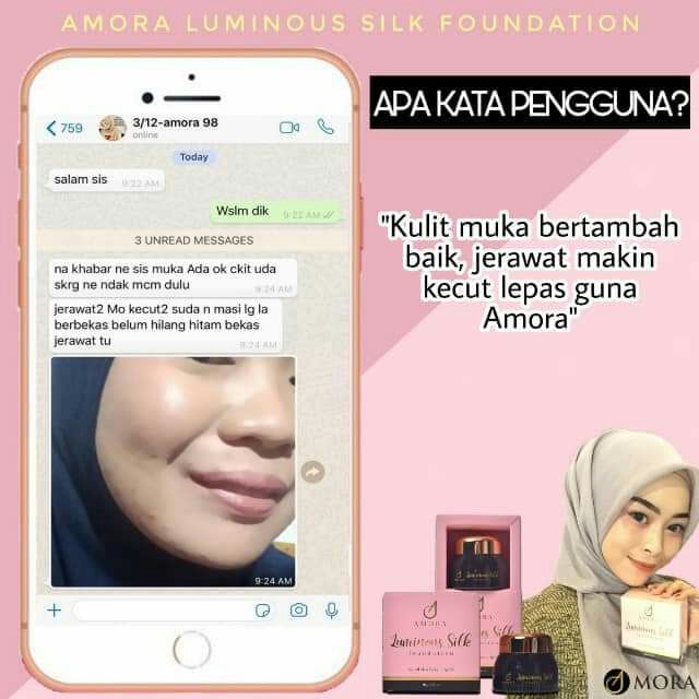 amora luminous silk foundation review