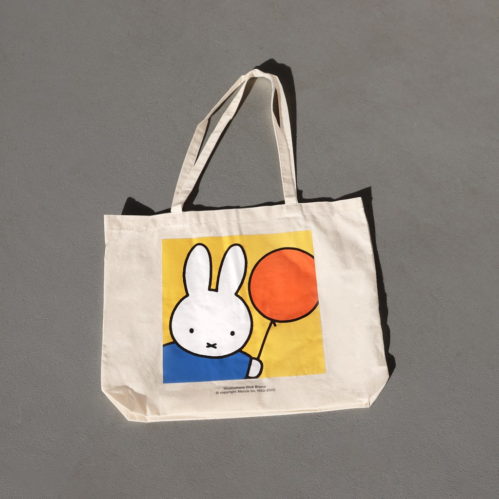 1 x Foldaway Miffy Rabbit Shopper Tote Bag In Pouch Waterproof Reusable Eco 