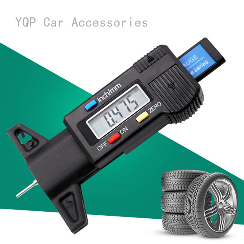 Measuring Ruler for Car Tire Tread Thickness and Depth 2-in-1 Brake Disc Caliper with Tire Tread Depth Gauge 