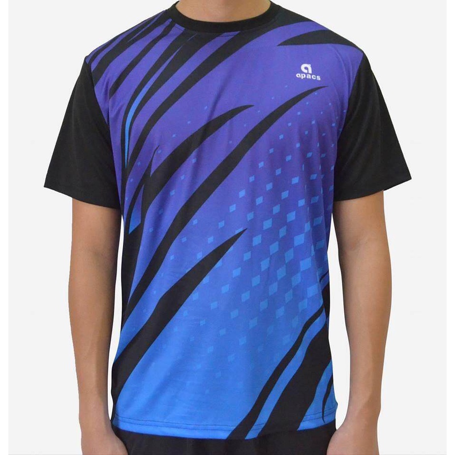 Apacs Badminton Jersey Ap3205 Purple Sport Shirt Shopee Singapore