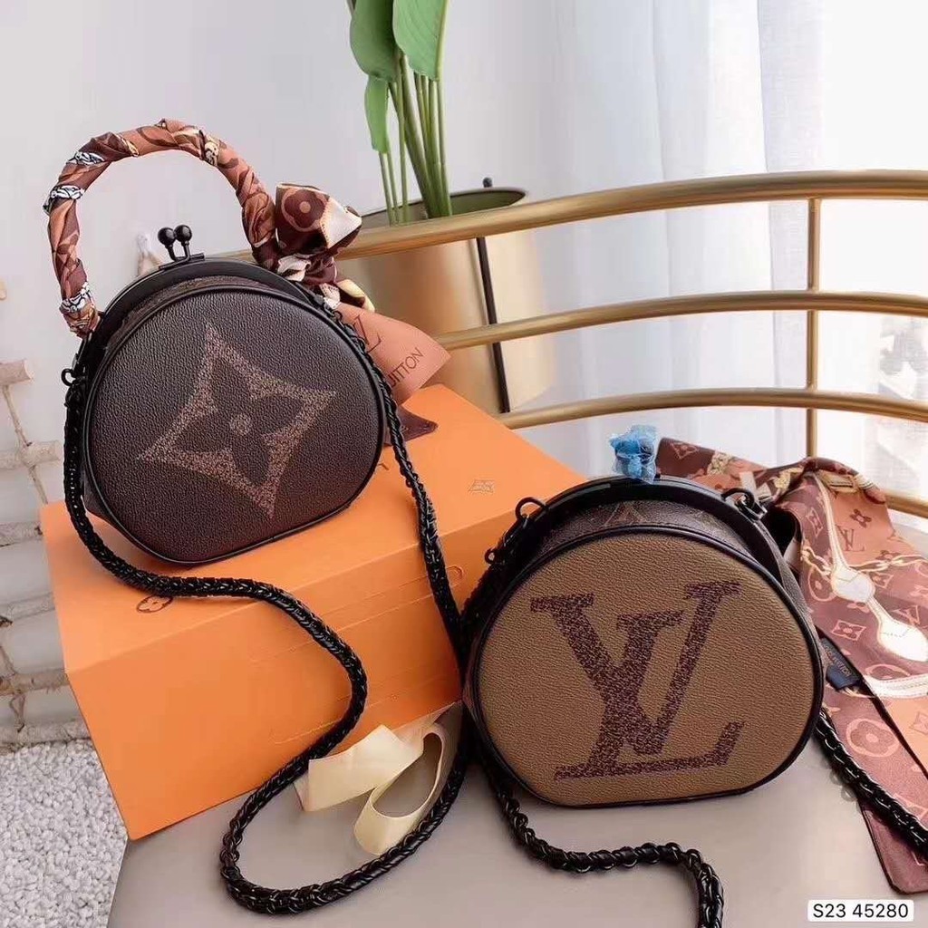 lv round sling bag