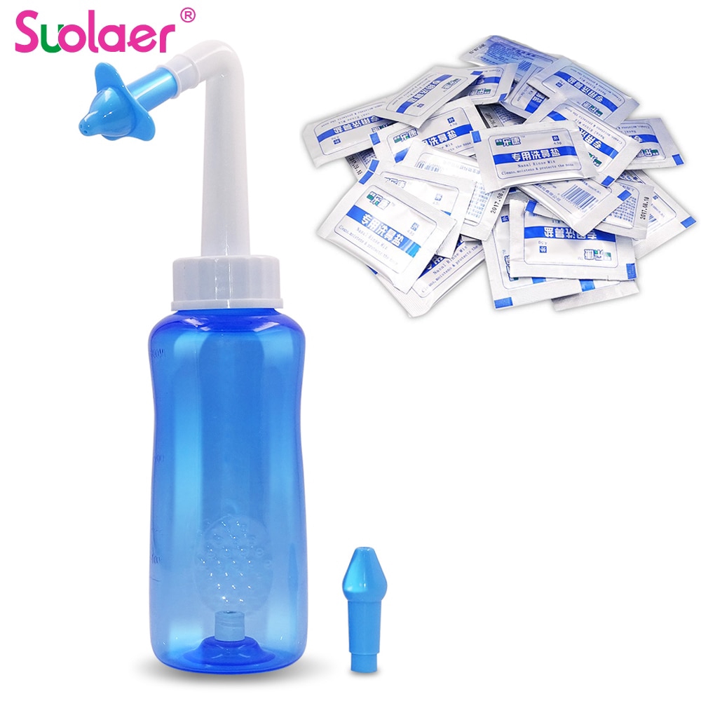 500ML Adult Children Nasal Wash Cleaner Nose Cleaning Protector Moistens Avoid Allergic Sinus