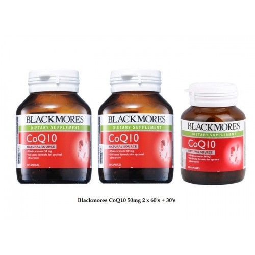 Blackmores CoQ10 50mg 2×60’s+30’s (Total 150 Capsules)