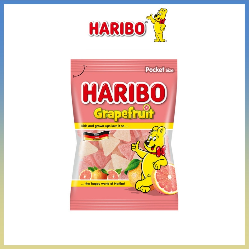 [HARIBO] HARIBO Grapefruit Gummy Candy, Jelly, 100g Shopee Singapore