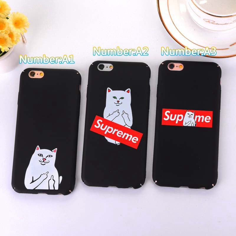 Supreme Cat Middle Finger Iphone 5s 6 6s Plus 7 7Plus 8 X Xs Max