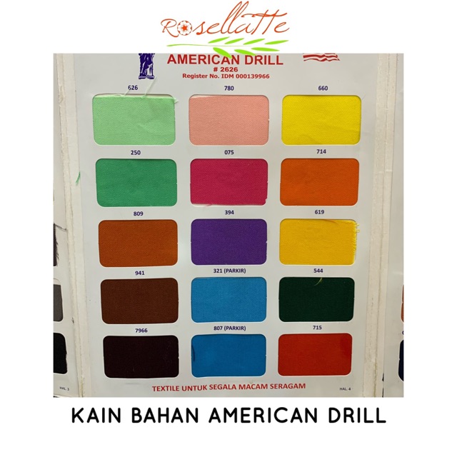 Kain Bahan American Drill Shopee Singapore