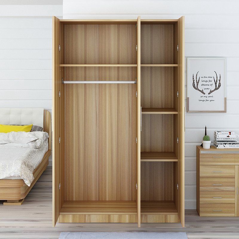 Simple Wardrobe Modern Simple Economy Real Woodpaneled Family Bedroom