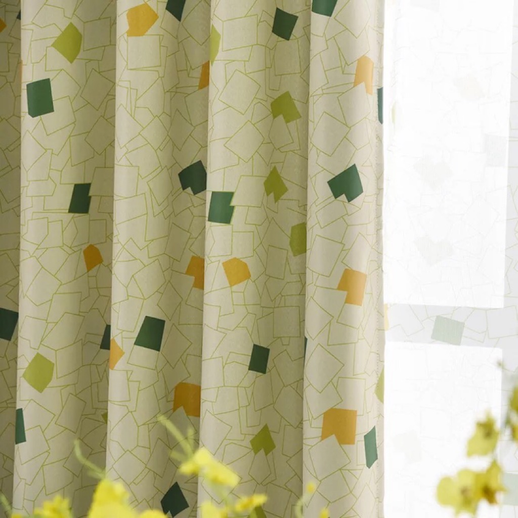 Geometric Blackout Curtains For Living Room Kids Bedroom Window Curtain Drapes