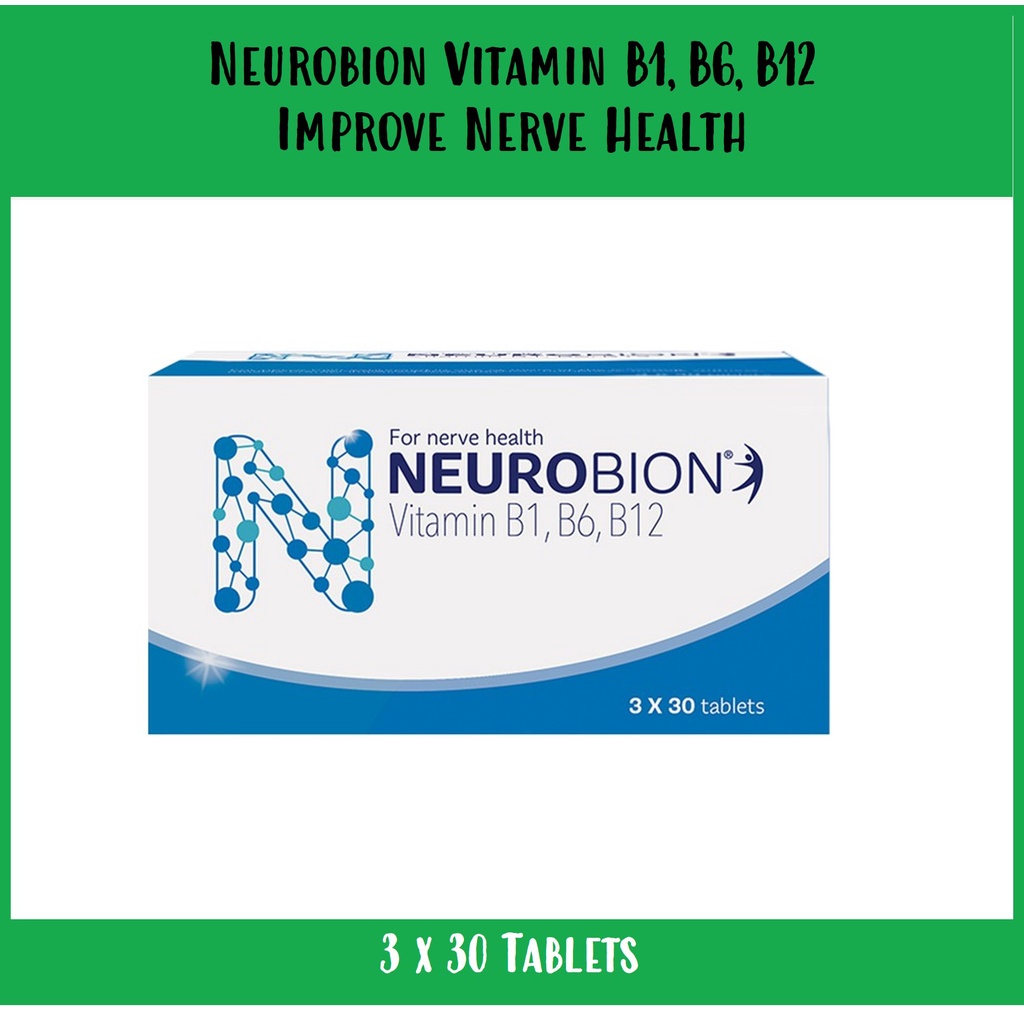 Neurobion Vitamin B1, B6, B12 Tablets (3 x 30's) Shopee Singapore