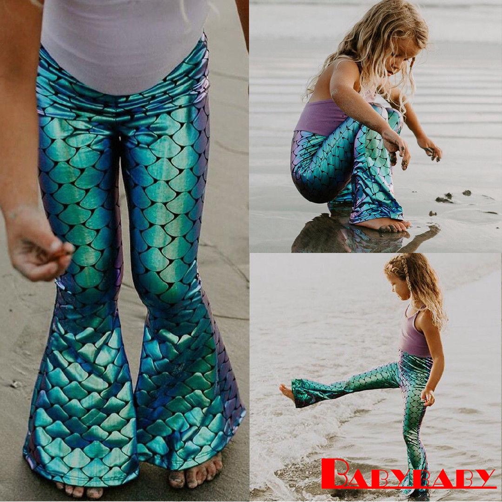 mermaid bell bottom pants