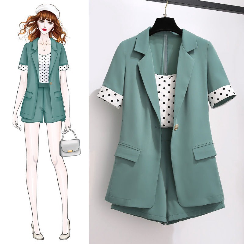 short sleeve jacket outfit