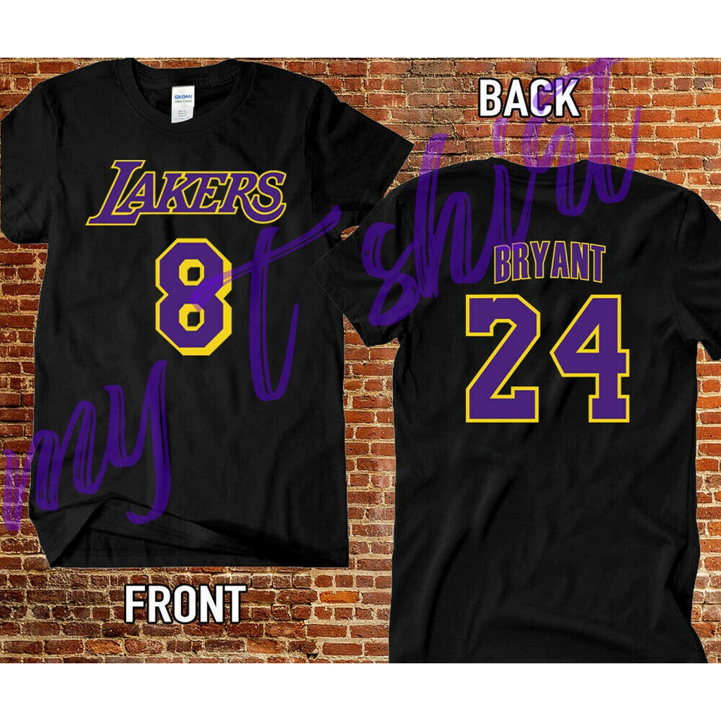 kobe bryant shirt numbers