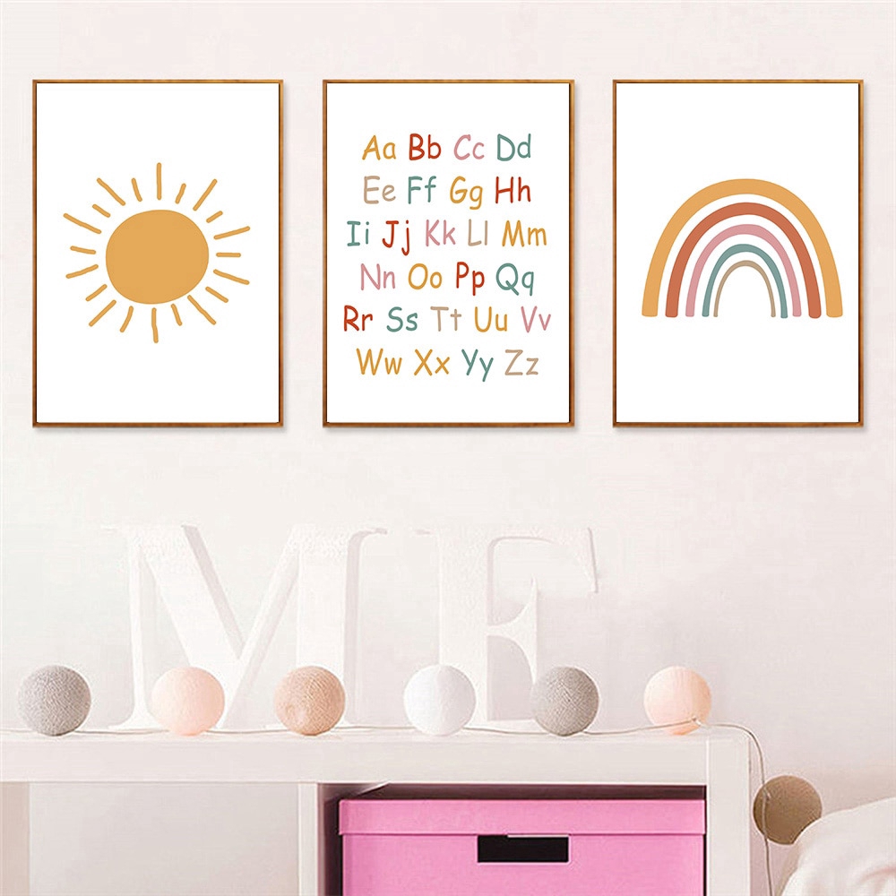 framed nursery wall art