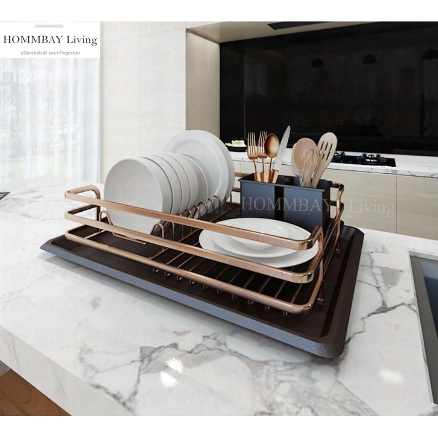 HOMMBAY Living NEW ! [Premium Kitchenware, Elegant Rose Gold Dish Rack