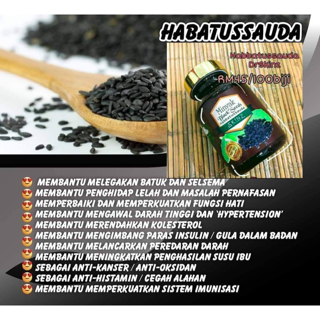 cara makan habbatus sauda biji