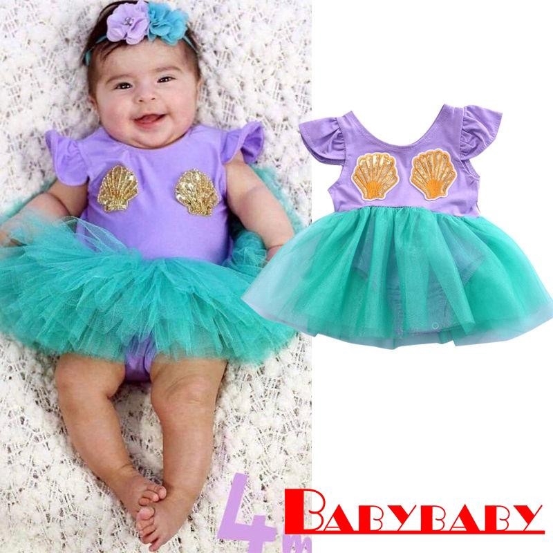 mermaid tutu dress for baby girl