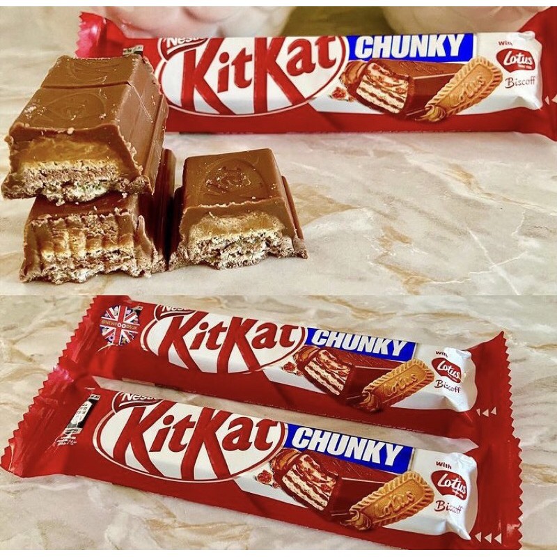 Kitkat Chunky X Lotus Biscoff Kitkat Lotus Kit Kat Shopee Singapore