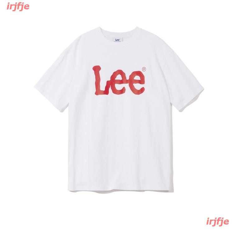LEE Mens White Retro Printed Slim Cotton Logo T-Shirt Brand Top S M L XL XXL 