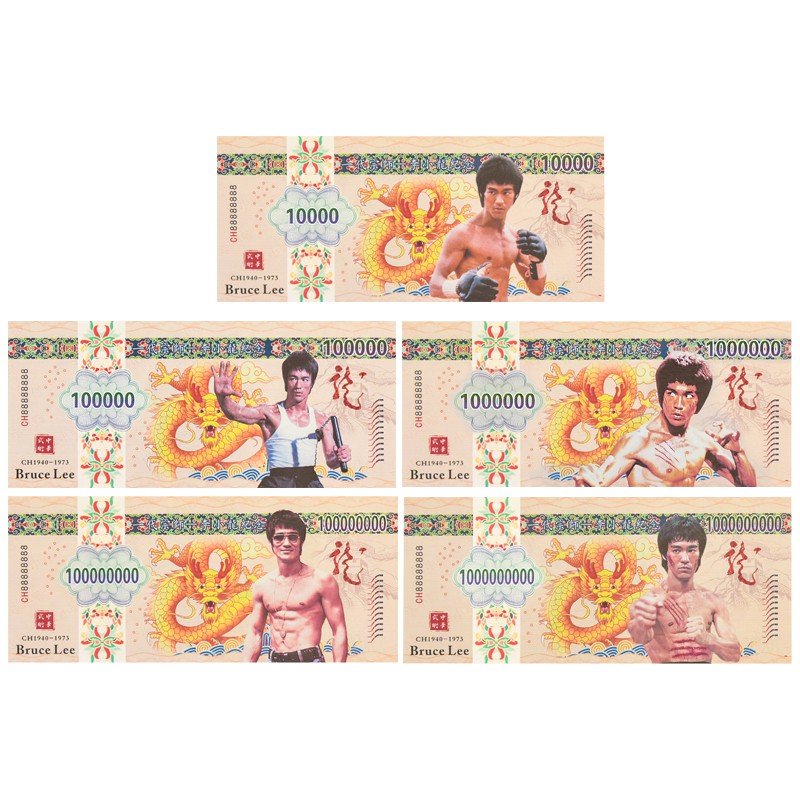 Commemorative banknote for the Chinese grandmaster kung fu Bruce lee 