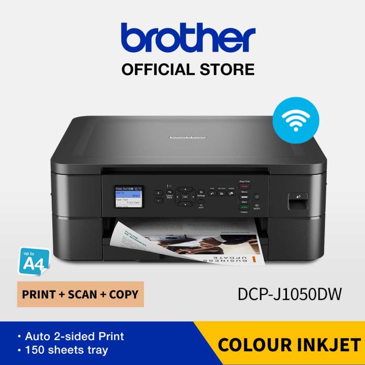 Brother DCPJ1050DW A4 Wireless Inkjet Printer Print, Scan, Copy Shopee Singapore
