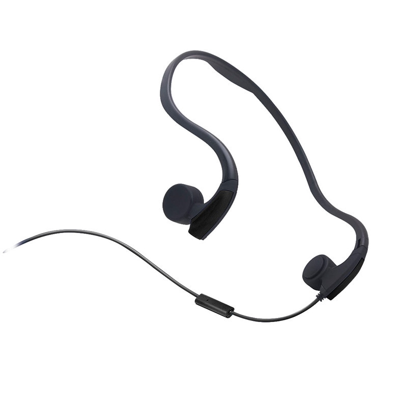 wired neckband headphones with mic