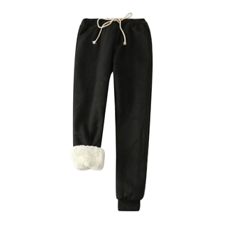 warm sherpa lined fleece pants