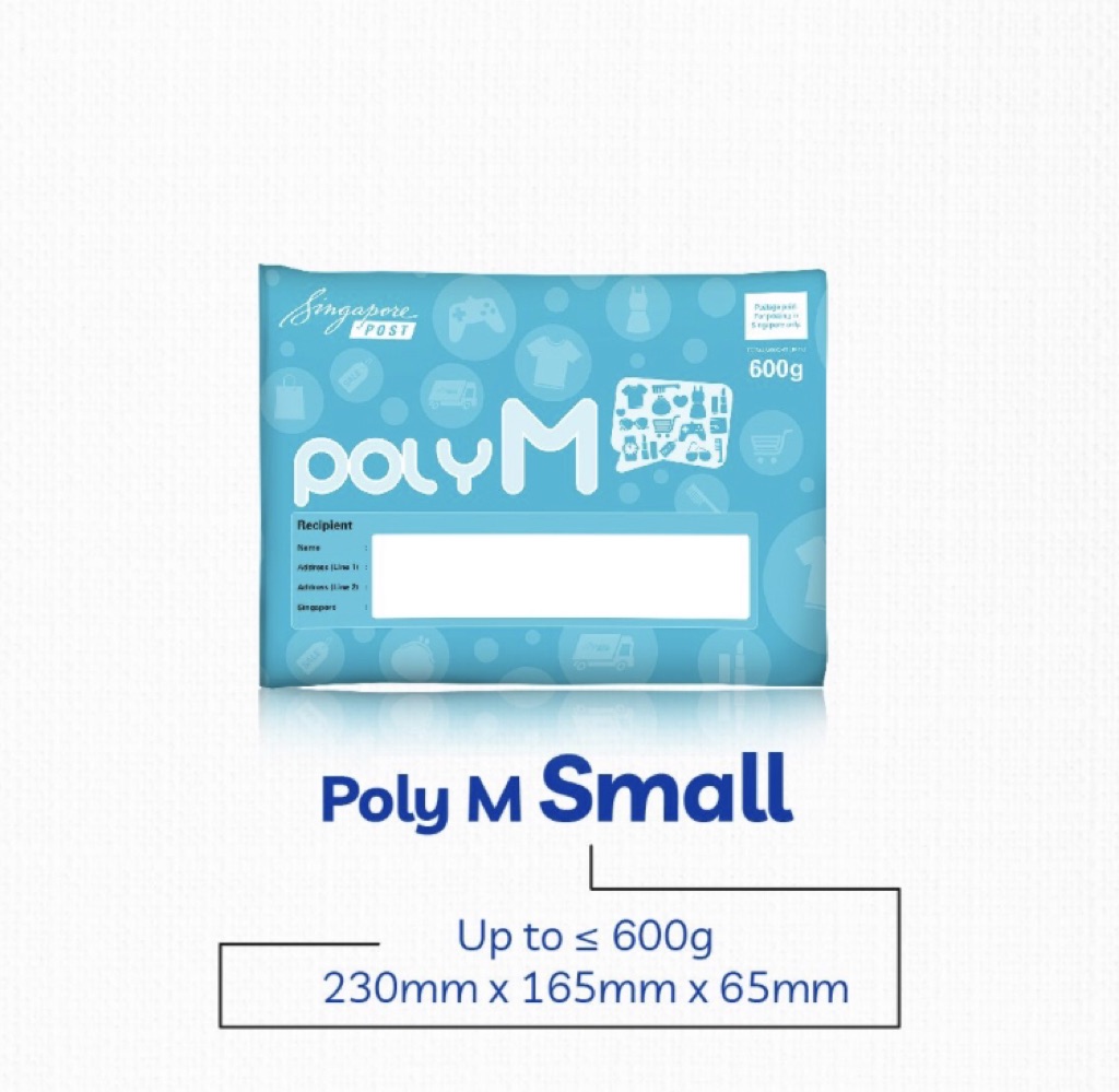 Poly m Polym (Small &amp; Big) ‼️ Free Shipping ‼️#smartpac | Shopee Singapore