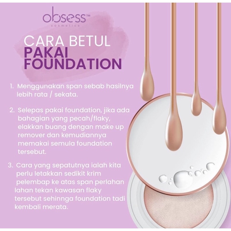 Obsess Cosmetics Treatment Cushion Foundation Spf 50 Shopee Singapore