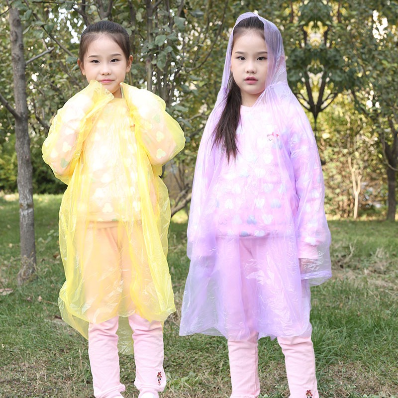 Kids Rain Coat 100cm Children Rain Coat Baju Hujan Kanak Kanak Disposable 40g Shopee Singapore