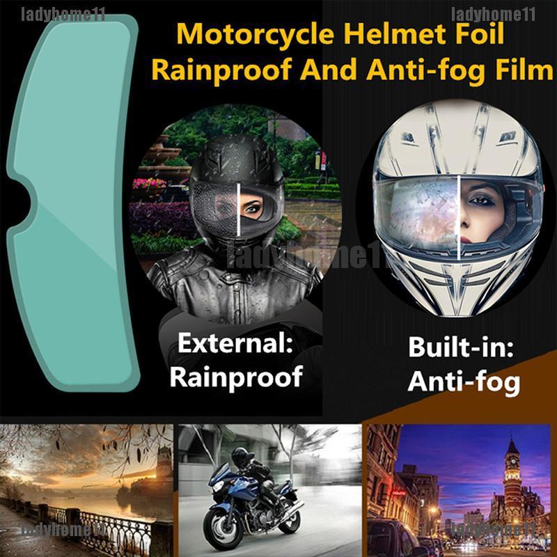 【LH】Helmet Clear Rainproof Anti-Fog Patch Film Universal Motorcycle ...