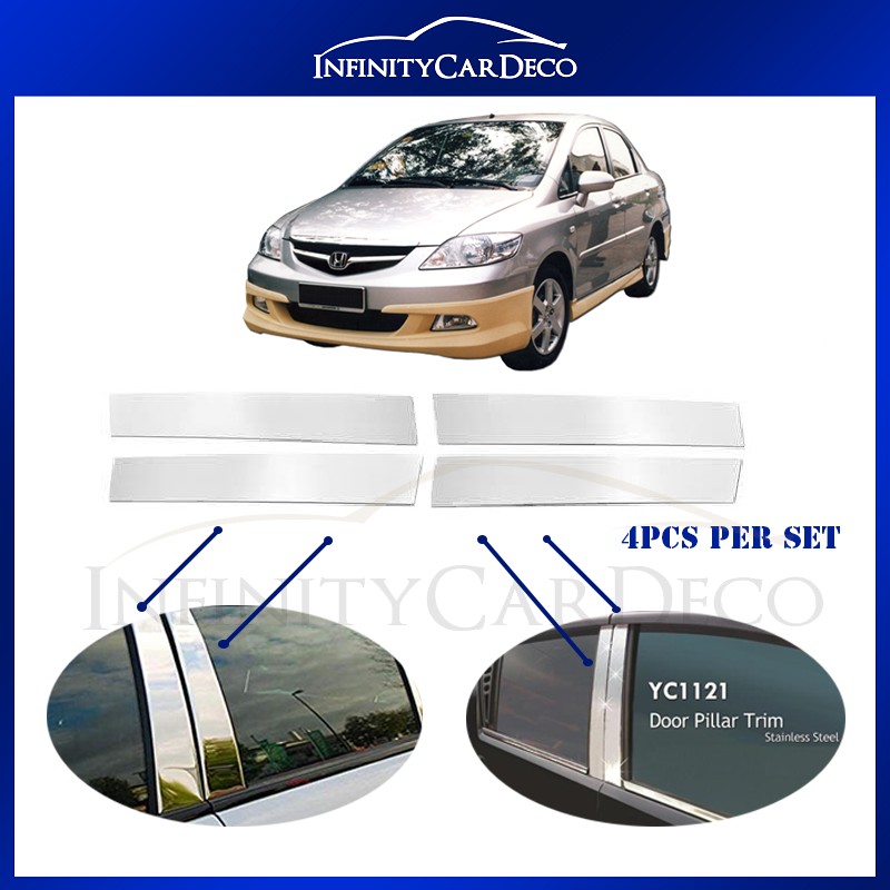 honda city chrome window trim