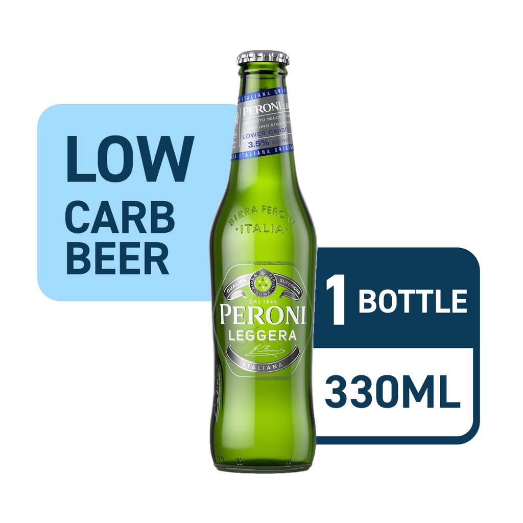 Peroni Leggera, Low Carb Beer Bottle 330Ml [Italy] Shopee Singapore
