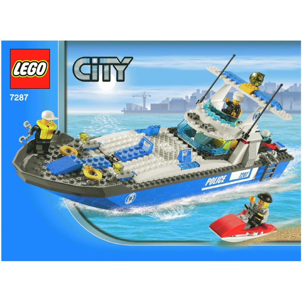 lego city boat police