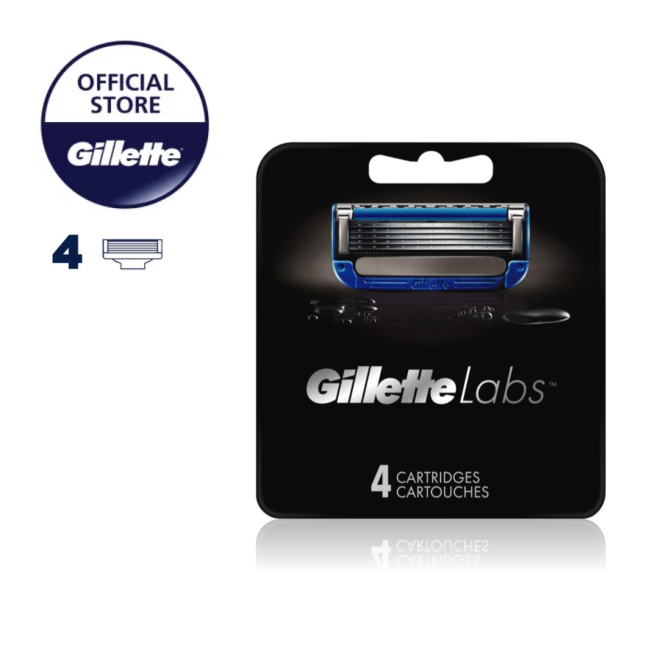 Gillette Labs Heated Razor Blade Shaver 4 Refill Blades with Warming Bars Shopee Singapore