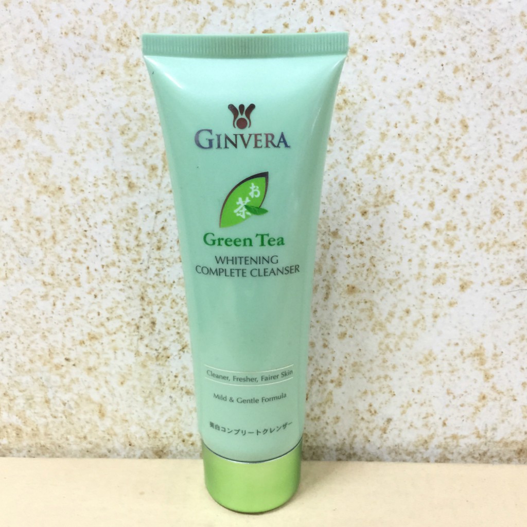 Ginvera Green Tea Whitening Complete Cleanser 100 grams Shopee Singapore