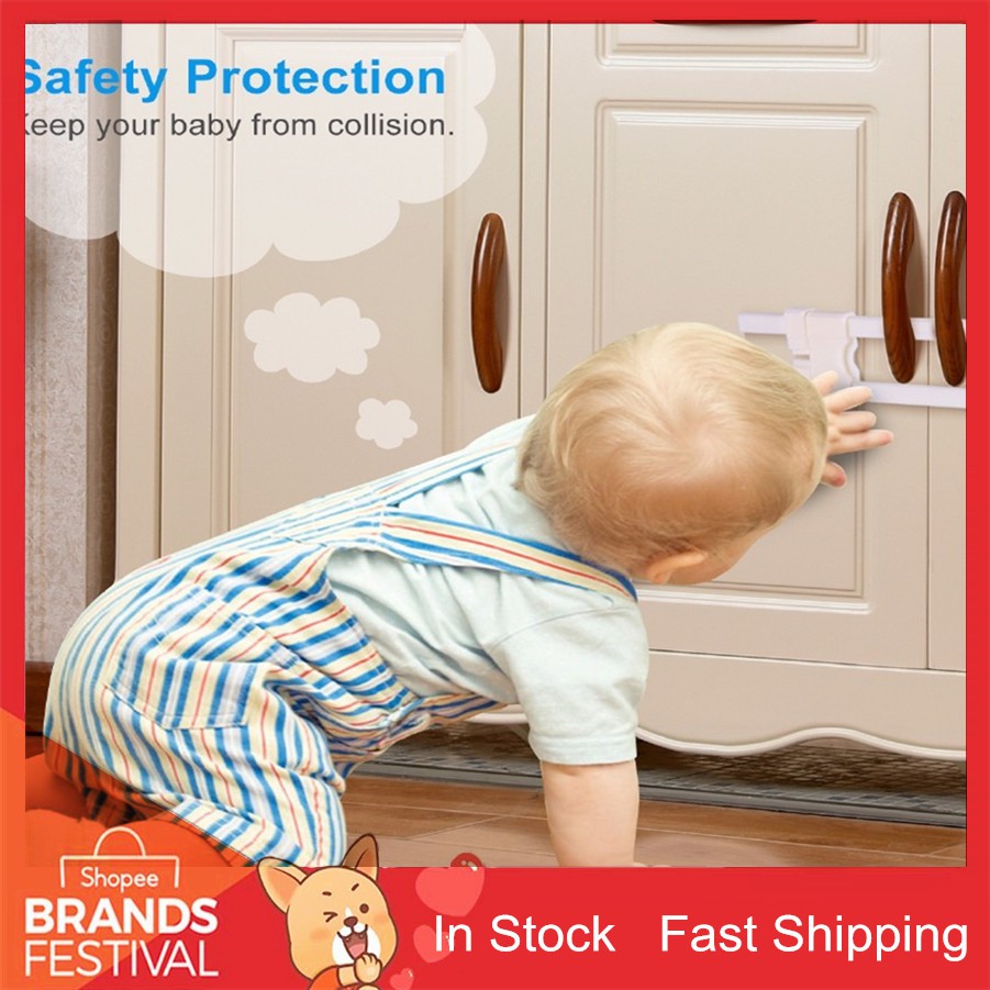 Baby Kid Safety Drawer Door Cabinet Cupboard Lock Latches