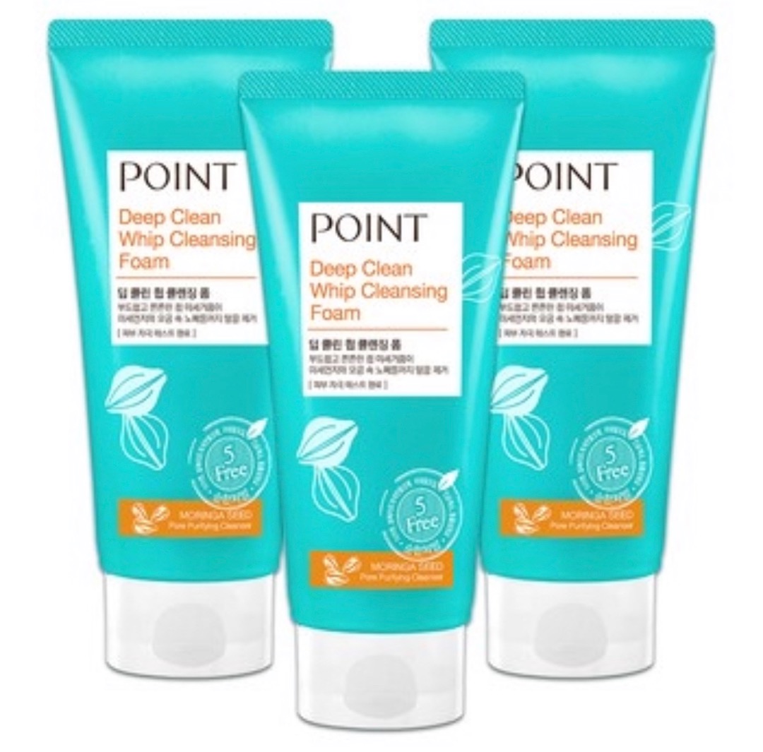 point deep clean whip cleansing foam