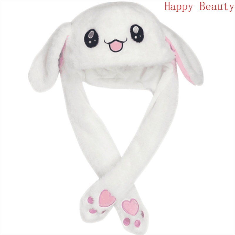 (Happy Candy)New Style attractive kids Moving Ear Rabbit Hat Dance Plush Toy For Gift