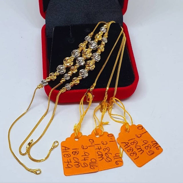 Rantai Leher Emas 916 Emas Kelantan Singapore