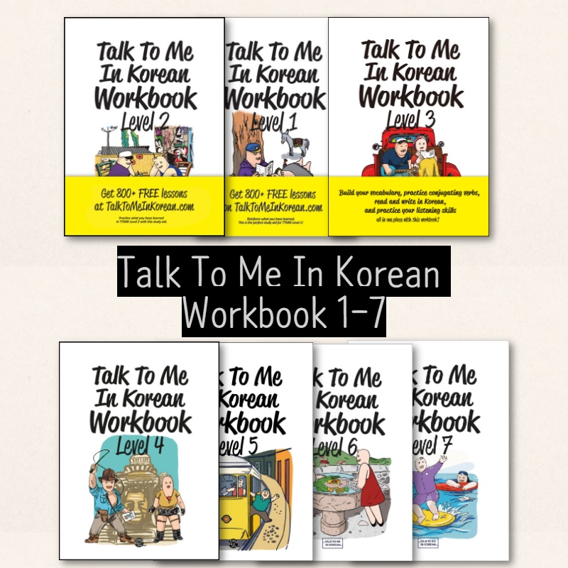 Talk To Me In Korean Korean Grammar Workbook Levels 17 set Shopee Singapore