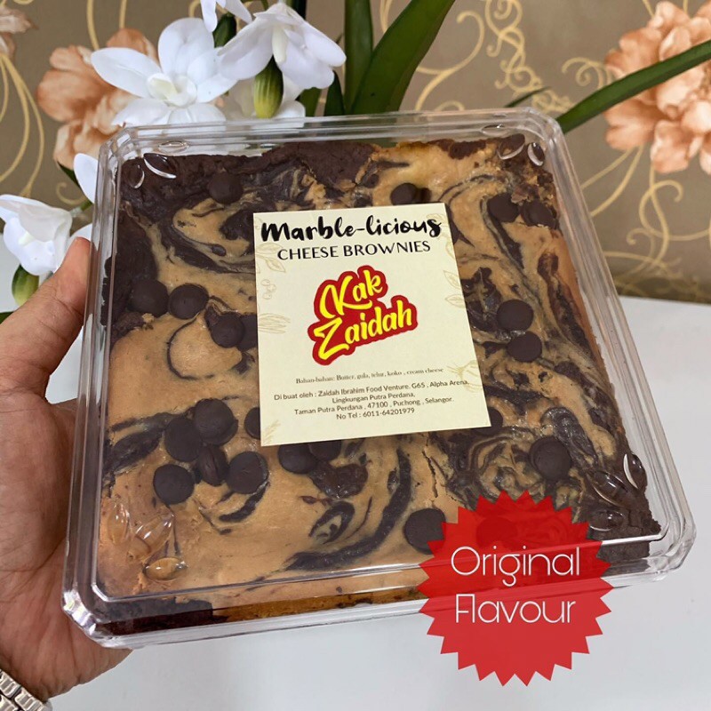 Shop Malaysia Marble Cheese Brownie Kek Zaidah Shopee Singapore
