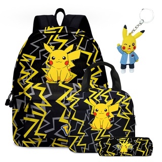 Pokemon Bag Pikachu Bag Kids School Bag Cartoon Anime Backpack School  Student Children's Schoolbag Boy Girl | Shopee Singapore