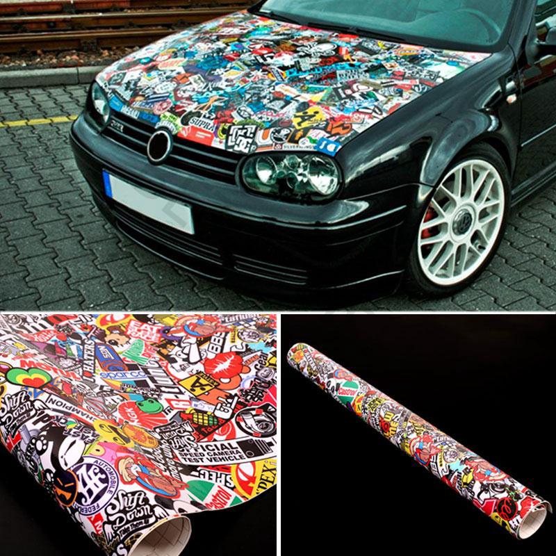 Graffiti Cartoon Jdm Car Bike Wrap Decor Phone 20x30 Decal Waterproof Sticker