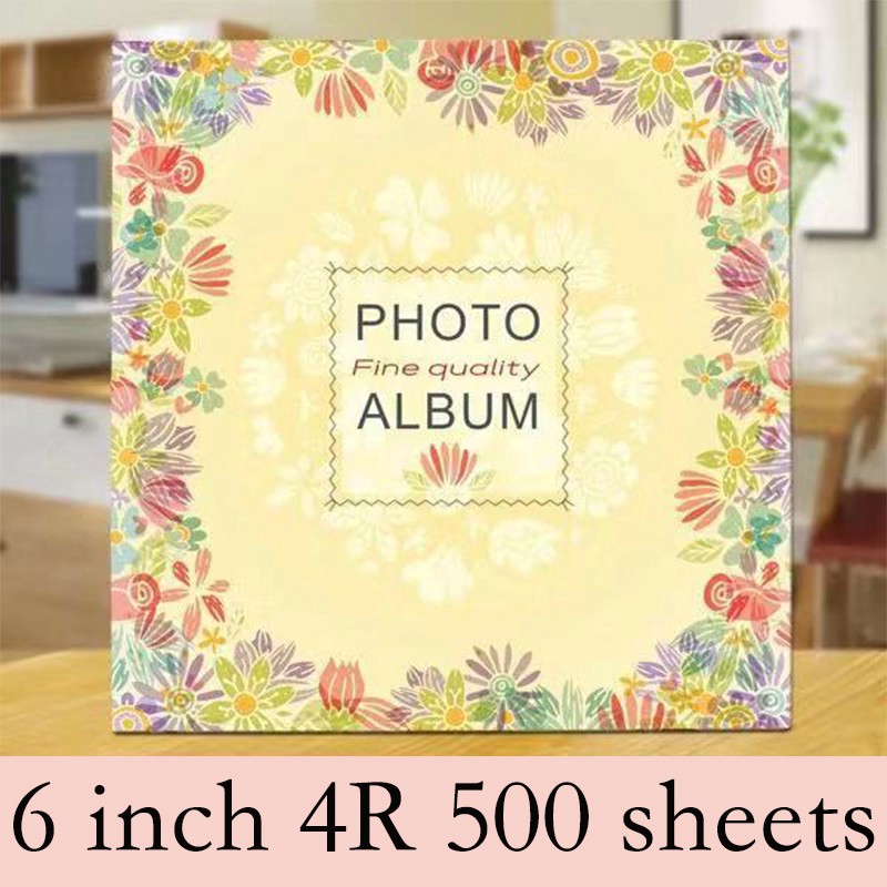 Flower 4r 6 Inch 500 Photo Album Interstitial Photobook Shopee Singapore