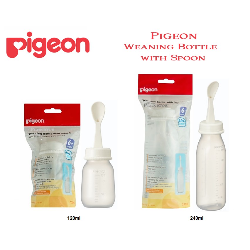 pigeon weaning bottle with spoon 240ml