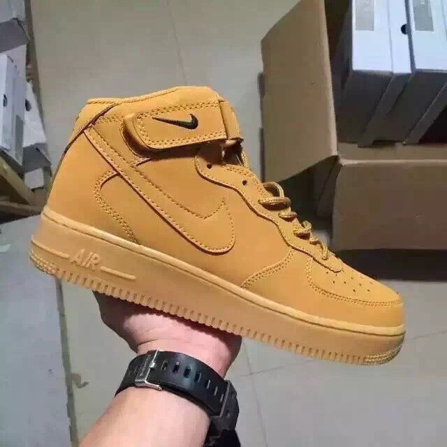 nike air force 1 high top yellow