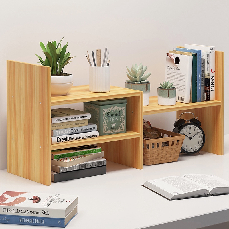 Bookshelf Shelf Desktop Storage Rack Table Small Cabinet Desk