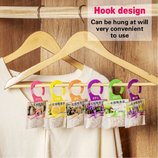 Wardrobe Fragrance Hanging Bag || Aromatherapy Hook Sachet Mildew Insect Repellent Deodorant || Car Drawer Freshener