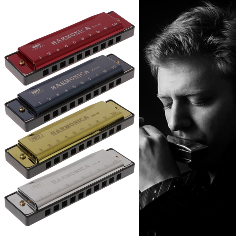 KOOL♥ Retro 10Holes Key of C Blues Harmonica Musical Instrument Educational  Toy with Case | Shopee Singapore